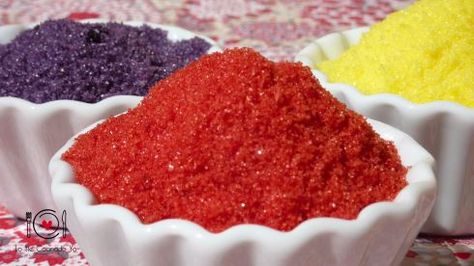 Cómo hacer Azúcar de Colores | LHCY Cooking Tips, Baby Shower, Fish