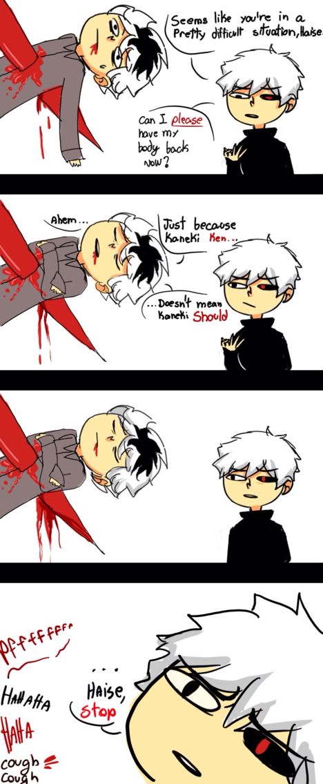 Just because Kaneki ken, doesn't mean Kaneki should. || makes me laugh every time I read this Tokyo Ghoul Funny, Cartoons Animals, Ken Anime, Ken Tokyo Ghoul, The Ancient Magus Bride, Tokyo Ghoul Kaneki, Tokyo Ghoul Anime, Kaneki Ken, Anime Jokes