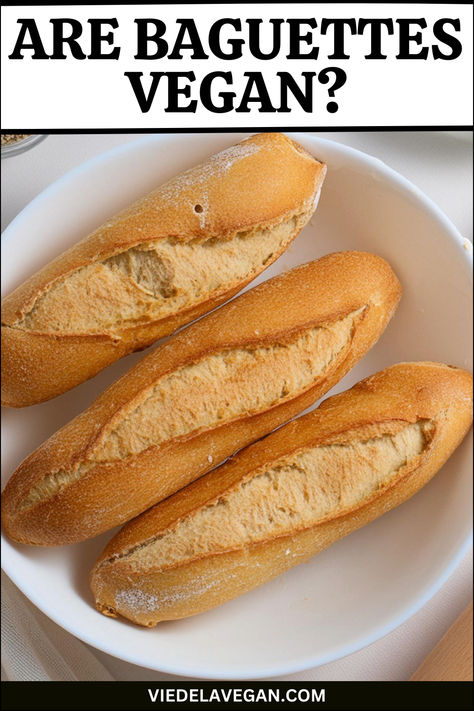 ARE BAGUETTES VEGAN Vegan Baguette Recipe, Vegan Baguette, Baking Guide, Vegan Essentials, Baguette Recipe, Recipes Learn, Snack Craving, Traditional Recipes, Vegan Bread