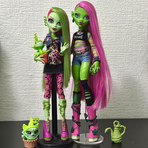 Dany_Dolls_ repaint (@dany__dolls__) • Instagram photos and videos New Monster High Dolls, Plant Monster, Fnaf Cosplay, Monster High Pictures, Moster High, Custom Monster High Dolls, Doll Aesthetic, Love Monster, Monster High Art