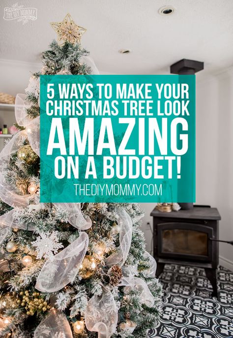 These are fantastic ideas for how to make your Christmas tree look beautiful and professional on a Dollar Tree budget! Dollar Store Decorations, Diy Mommy, Diy Christmas Tree Ornaments, How To Make Christmas Tree, Dollar Tree Finds, Christmas Crafting, Homemade Yogurt, Christmas On A Budget, Ribbon On Christmas Tree