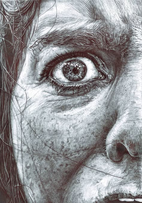 #biro #drawing #portrait #art by Ruth Bilham Biro Drawing, Biro Art, Psy Art, Sketching Techniques, Art Tumblr, Gcse Art, A Level Art, Art Video, Drawing Artist