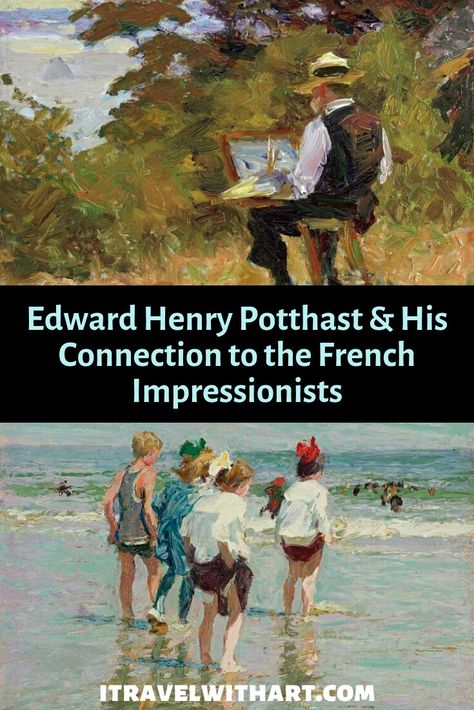 Edward Henry Potthast is considered to be one of the leaders of the 19th century American impressionism. Although he studied art predominantly in America, Potthast fell under the spell of French Impressionists during his time spent in Paris. Press on the link to read how he brought back French impressionism to America #americanimpressionists #americanpainter #americanimpressionism #potthast  #impressionism Edward Potthast, French Impressionism, Impressionist Painters, French Impressionist Painters, Brooklyn Museum Of Art, Master Artists, American Impressionism, Cincinnati Art, 19th Century Art