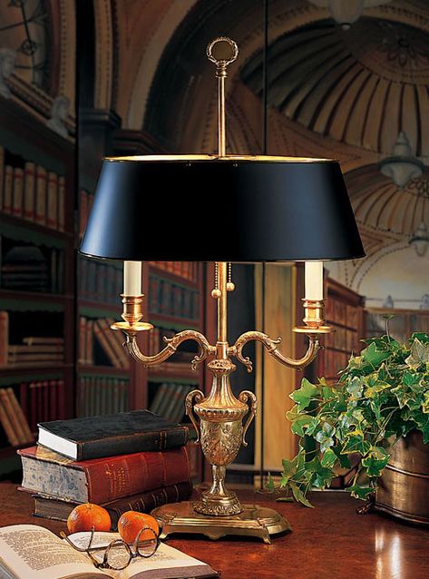 Lamps With Black Shades - Bringing Extra Flair To A Room Gentlemen's Lounge, Gold Lamp, Lampe Decoration, False Ceiling Design, Black Table Lamps, Brass Table Lamps, Diy Desk, Brass Lamp, False Ceiling