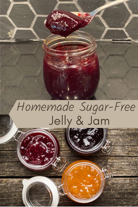 INGREDIENTS

3 cups fruit juice
1 pkg fruit pectin for sugar-free recipes
3/4 cup allulose Sugar Free Jelly Recipes For Canning, Sugar Free Jelly Recipes, Sugar Free Jam Recipes For Canning, Keto Jelly, Sugar Free Jelly, Healthy Jelly, Fruit Jelly Recipe, Homemade Grape Jelly, Sugar Free Jam Recipes