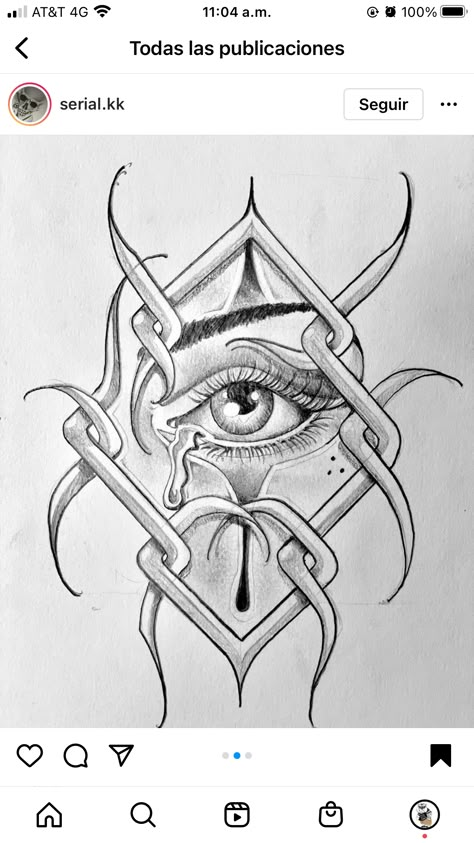 Chicano Eye Tattoo, Chicano Tattoo Sketch, Mural Tattoo, Persian Tattoo, Chicano Tattoos Sleeve, Eagle Drawing, Tattoo Lettering Styles, Gangsta Tattoos, Chicano Style Tattoo