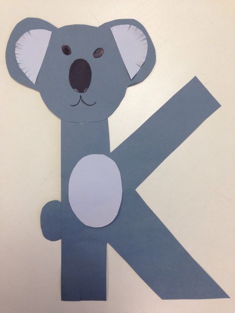 K for koala Preschool k crafts Children k crafts Alphabet crafts Letter K Crafts, Koala Craft, Preschool Letter Crafts, Alphabet Crafts Preschool, Abc Crafts, Alphabet Letter Crafts, Abc Art, The Letter K, Kindergarten Letters