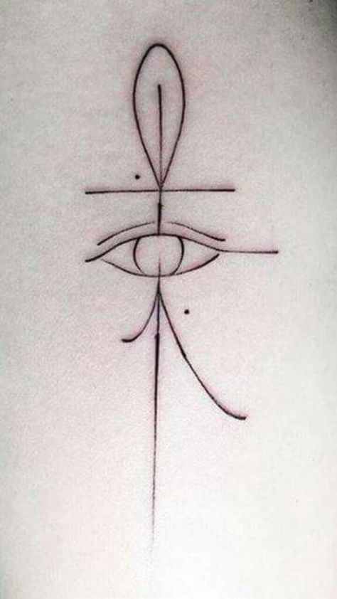 Eye Of Ra Tattoo, Egyptian Eye Tattoos, Ankh Tattoo, Horus Eye, Egypt Tattoo, Muster Tattoos, Inspiration Tattoos, Egyptian Tattoo, Dope Tattoos For Women