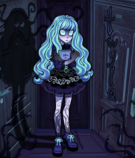 Twyla Boogeyman Fanart, Arte Monster High, Monster High Pictures, Moster High, Catty Noir, Girl Drawings, Monster High Art, Monster High Characters, Wow Art