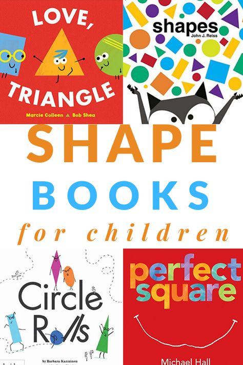 Books About Shapes, Prek Books, Best Toddler Books, Shapes Lessons, Preschool Stem, Teaching Shapes, Simple Activities, Shapes Preschool, Shape Books