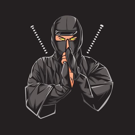 Japan ninja on black background | Premium Vector #Freepik #vector #assassin #sketch-art #combat #sketch Assassin Sketch, Ninja Background, Ninja Emoji, Japan Ninja, Ninja Japan, Ninja Logo, Ninja Shadow, Black Ninja, Ninja Wallpaper