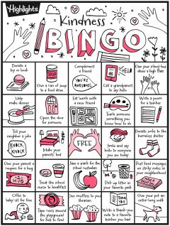 Kindness Games, Kindness Bingo, Kindness For Kids, Bingo For Kids, Kindness Projects, Games To Play With Kids, Kindness Challenge, Bullet Journal Page, Bingo Template