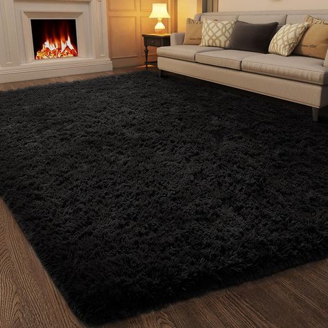 100% Polyester Ultra soft & Non-slip — Feature a shaggy carpet surface, the Ophanie soft area rug is incredibly soft with a high-density sponge interlayer. No more shedding and an upgraded non-slip bottom — The high-density small and durable anti-slip dots at the bottom enhance friction to prevent it from sliding. No need for an additional pad underneath. Fuzzy Area Rug, Area Rugs For Bedroom, Shaggy Carpet, Carpets For Kids, Minimal Furniture, Home Decor Aesthetic, Bedside Rug, Rugs For Bedroom, Layered Rugs