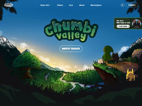 Crypto Game Landing Page Game Landing Page, Forest Valley, Web Page Design, Mystical Forest, Game Ui Design, Web Ui Design, Game Info, Website Ideas, Web Designs