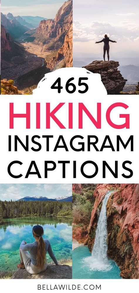 Read this post for the best hiking captions for Instagram! --- nature captions | short captions | funny captions | mountain captions | captions for insta Nature Caption Ideas, Hiking Captions For Instagram Nature, Captions For Hiking Pictures, Hiking Pictures With Friends, Hike Pictures, Nature Captions, Couple Instagram Captions, Puns Quotes, Hiking Captions For Instagram