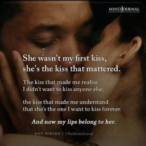 Kissing Quotes, The Minds Journal, Minds Journal, Good Relationship Quotes, Soulmate Quotes, Sweet Love Quotes, The Kiss, Couple Quotes, Romantic Love Quotes