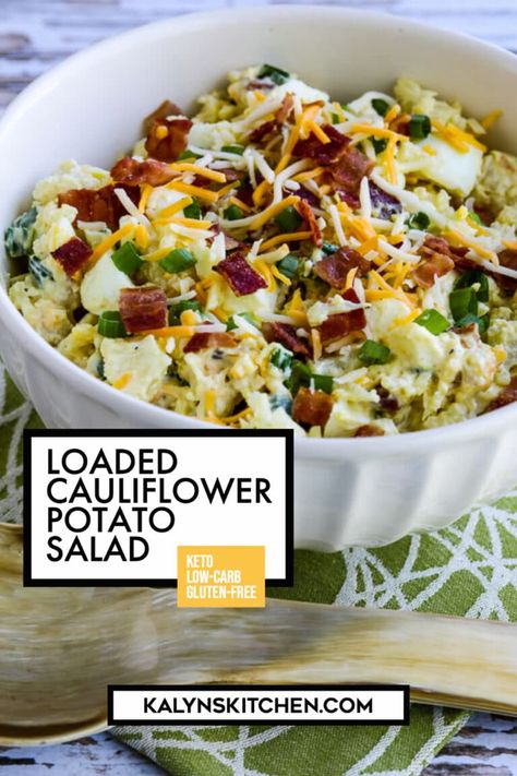 Mock Potato Salad, Cauliflower Potato Salad, Cauliflower And Potato, Loaded Potato Salad, Cauliflower Potatoes Salad, Loaded Cauliflower, Boiled Egg Diet Plan, Low Carb Salad, Cauliflower Salad