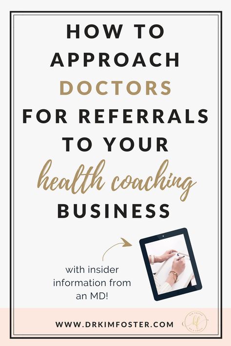 How To Approach Doctors For Referrals. As a health coach, would you be interested in getting doctors to refer their patients to you? It's completely possible. #healthcoaching #entrepreneur #ladyboss Nurse Health Coach, Nurse Coach Business, Nurse Coaching, Nurse Coach, Holistic Nurse, Referral Letter, Wellness Coaching Business, Female Wellness, Witchy Cottage