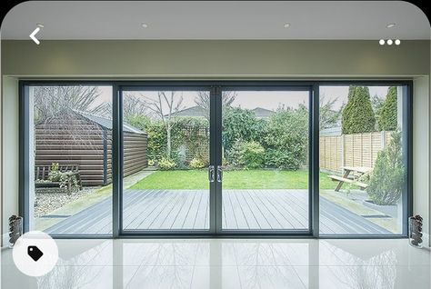 Patio Doors Sliding, Modern Patio Doors, Sliding Doors Exterior, Sliding Glass Doors Patio, Garden Room Extensions, House Extension Plans, Sliding French Doors, Glass Doors Patio, Room Extensions