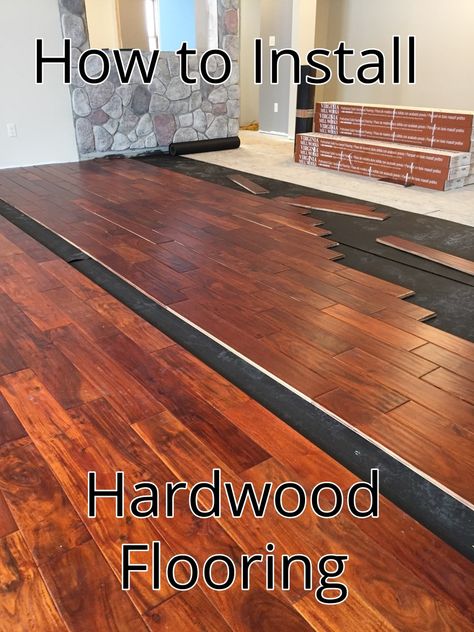 How To Lay Hardwood Floors Diy, Laying Hardwood Floors, Bruce Hardwood Floors, Diy Hardwood Floors, Prefinished Hardwood Floors, Barnwood Floors, Diy Remodeling, Flooring Diy, Diy Wood Floors