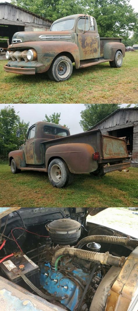 solid project 1951 Ford F1 half ton Pickup 1934 Ford Pickup, 1951 Ford Truck, Vintage Trucks For Sale, 1941 Ford Pickup, Engine Detailing, Project Cars For Sale, Ford Trucks For Sale, 1956 F100, 1949 Ford F1 Pickup Trucks