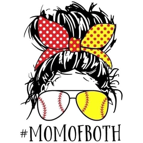 Mom Of Both, Softball Mom Svg, Softball Life, Baseball Design, Celebrate Mom, Softball Mom, Cheer Mom, Sports Svg, Personalized Clothes