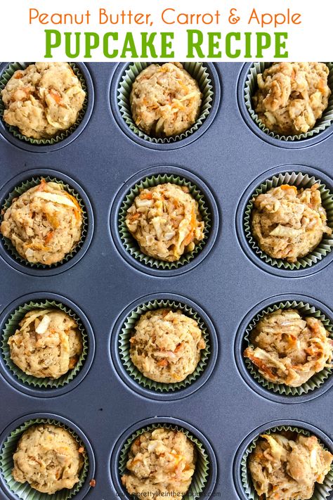 Muffins For Dogs, Pupcake Recipe, Dog Muffins, Spoiled Puppy, Dog Cake Recipes, Carrot Dogs, Pet Treats Recipes, Doggy Treats, Easy Dog Treat Recipes