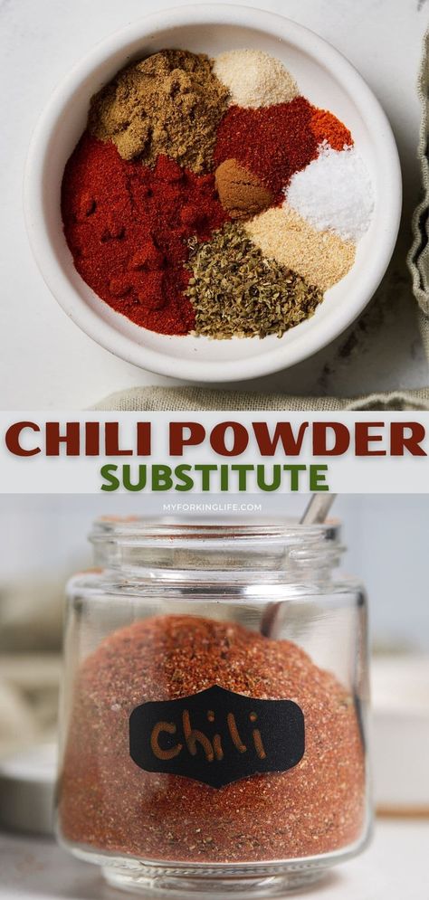 No Salt Chili Seasoning, Chilli Powder Recipe, Chili Seasoning Mix Recipe, Chili Powder Substitute, Chili Spice Mix, Chili Powder Recipe, Homemade Chili Powder, Chili Seasoning Recipe, Easy Homemade Chili