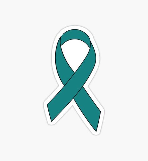 Teal Awareness Ribbon by KamalPanesar Teal Ribbon Awareness, Teal Ribbon, Awareness Ribbons, Shirt Designs, Tshirt Designs