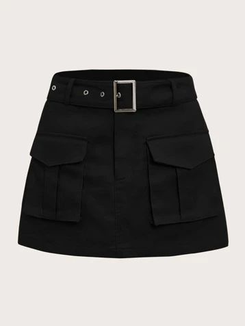 Search gorpcore | SHEIN USA Jupe Short, Stylish Skirts, Mode Kpop, Cute Outfits For School, Cargo Skirt, Themed Outfits, Fesyen Wanita, Dream Clothes