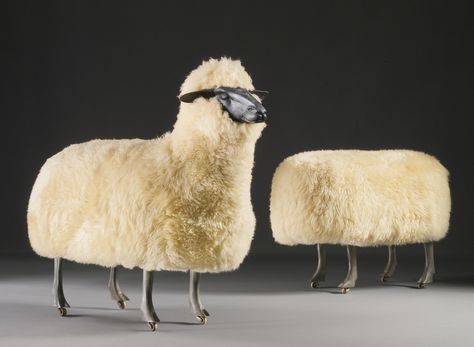 Sheep Furniture, Lalanne Sheep, Les Lalanne, Sea Bedrooms, Weird Furniture, Outside The Box, Thinking Outside The Box, Cheap Furniture, Art Of Living