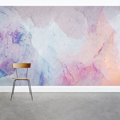 Pintar Aesthetic, Mural Fabric, Wall Decor Pastel, Mural Bedroom, Amazon Tools, Curved Wall, Watercolor Decor, Bedroom Canvas, Mural Wall