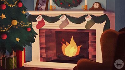 Christmas Tree Fireplace, Christmas Tree And Fireplace, Holiday Gif, Gif Background, Santa Christmas Tree, Merry Christmas Gif, Cool Pixel Art, Modern Christmas Decor, Anime Christmas