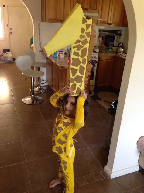 Toddlers giraffe costume Toddler Giraffe Costume, Bookweek Costumes, Baby Giraffe Costume, Book Parade, Fancy Dress Costumes Kids, Giraffe Party, Giraffe Costume, Book Costumes, Costume Toddler