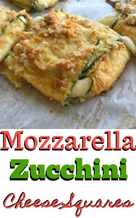 Low Carb Baked Zucchini Mozzarella Cheese Squares Mozzarella Squares, Woe Recipes, Mozzarella Zucchini, Mozzarella Bake, Keto Vegetables, Cheese Squares, Zucchini Cheese, Vegetarian Diets, Good Keto Snacks