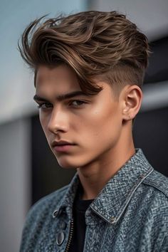 Trending Boys Haircuts, Stylish Boy Haircuts, Boys Haircut Styles, Boy Haircut, Boys Haircut, Mens Hair Colour, Hairstyles Men, Corte De Cabelo Masculino