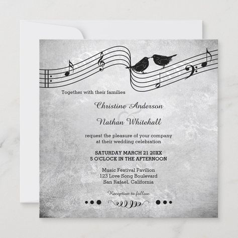 Music Wedding Invitations, Dachshund Wedding, Peacock Wedding Invitations, Music Wedding, Muslim Wedding Invitations, Music Themed Wedding, Love Birds Wedding, Peacock Wedding, Wedding Music