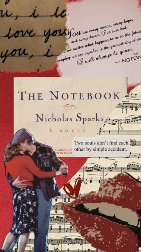 The Notebook Poster Vintage, The Notebook Aesthetic Wallpaper, The Notebook Wallpaper Aesthetic, Dreamy Movies, The Notebook Collage, The Notebook Book, The Notebook Wallpaper, The Notebook Movie Poster, The Notebook Movie Cover