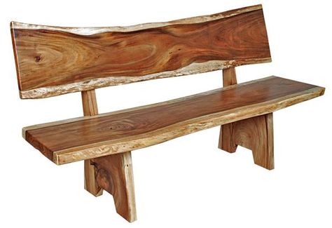 Log Benches, Plank Bench, Wood Bench With Back, Rustic Wood Bench, Bench With Back, Natural Wood Furniture, Barnwood Furniture, Natural Furniture, Rustic Wood Furniture