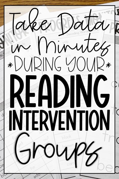 Collecting data for progress monitoring should be EASY! But often times, as special education teachers, progress monitoring is just overwhelming and time-consuming. Let's me it easy by collecting your data DURING your reading intervention groups. Progress monitoring really can happen in minutes! Special Education Resource Teacher, Progress Monitoring Reading, Reading Interventionist, Special Education Reading, Text Dependent Questions, Co Teaching, Special Education Elementary, Teaching Special Education, Reading Specialist