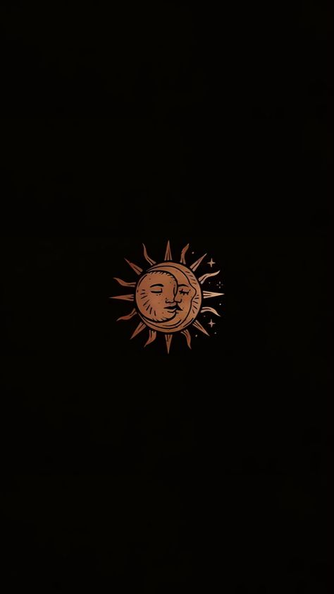 Sun And Moon Desktop Wallpaper, Sun Pfp Aesthetic, Sun And Moon Wallpaper Iphone, Moon Phases Wallpaper Aesthetic, Sun Black Background, Sun And Moon Pfp, Moon And Sun Wallpaper, Lua Wallpaper, Sun Pfp