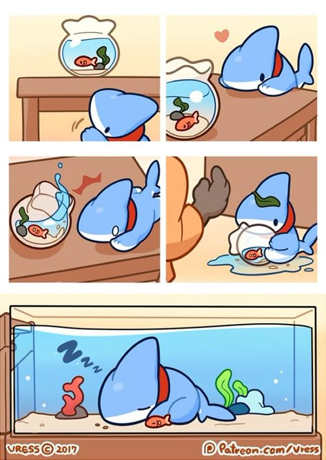 I need a shark dog!! He's so cute. Vress-shark Shark Puppy, Pinguin Illustration, Pet Shark, Shark Art, Cute Shark, Cute Animal Drawings, Kawaii Drawings, Cute Comics, 귀여운 동물