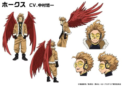 Hero Costumes With Wings, My Hero Hawks, Hawks Character Sheet, Hawk Wings Reference, Hawk Wings Drawing, Hawks Reference, Hawks Costume, Hawks Wings Drawing, Hawks Tattoo