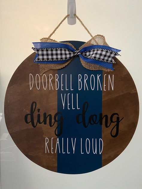 This Door Hangers item by ZandTDesignsCo has 4 favorites from Etsy shoppers. Ships from Canada. Listed on Aug 5, 2023 Funny Door Hangers, Funny Door Signs, Unique Bows, Wood Door Hangers, Welcome Signs, Etsy Ideas, Dyi Projects, Wooden Door Hangers, Round Door