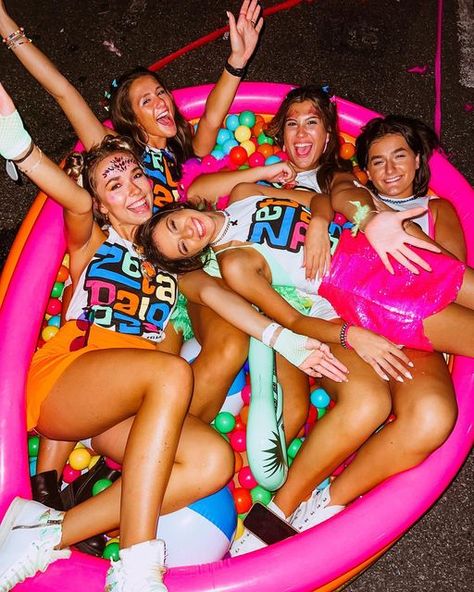 Music Festival Bid Day Theme, Festival Sorority Theme, Lollapalooza Bid Day, Rave Sorority Theme, Palooza Bid Day Theme, Lollapalooza Birthday Party, Lollapalooza Themed Party, Lollapalooza Party Theme, Bidday Themes