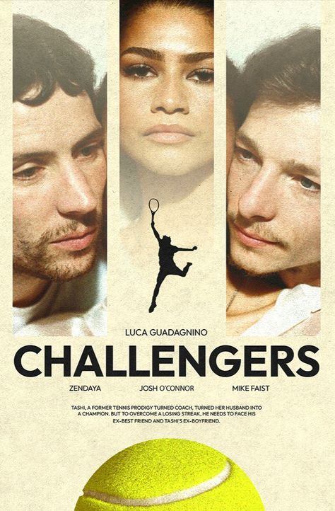 Challengers Wallpaper, Challenges Movie, Challengers Movie Poster, Challengers Poster, Challengers Aesthetic, Drama Movie Poster, Challengers Movie, Mike Faist, Movies Horror