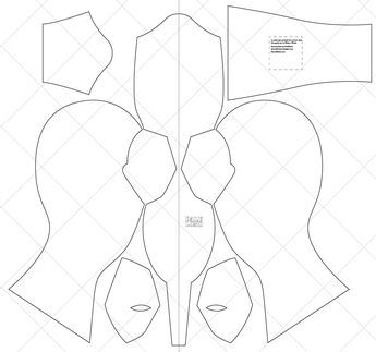 Deadpool Mask Template, Mask Template Printable, Deadpool Mask, Mask Template, Deadpool, Sewing Patterns, Mask, Architecture, Sewing