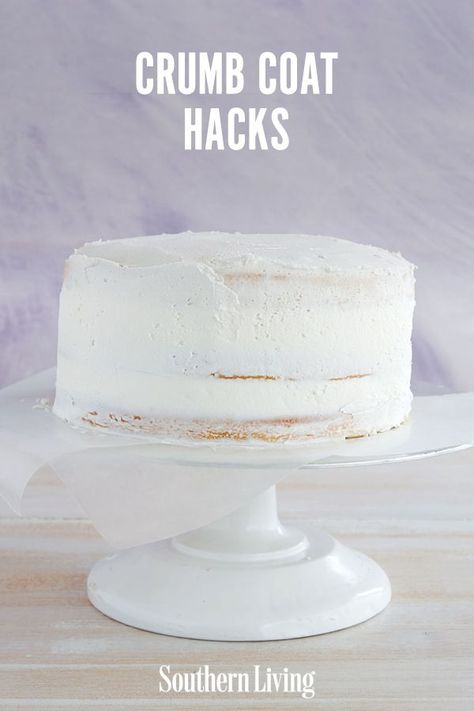 Crumb Coat Recipe, Crumb Coating A Cake, Crumb Coat, Rotating Cake Stand, Bigger Bolder Baking, How To Stack Cakes, Cake Tips, Coconut Frosting, Frosting Tips