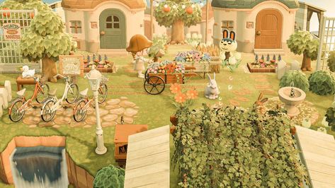 Animal Crossing Cottagecore, Acnh Springcore, Cottagecore Animal Crossing, Cottagecore Ideas, Acnh Cottagecore, Ac Ideas, Acnh Inspiration, Animal Crossing Wild World, Acnh Island Ideas