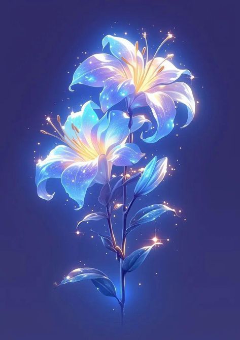 Smeraldo Flower, Space Flowers, Magic Flower, Glowing Flowers, Beautiful Summer Wallpaper, Fantasy Flowers, Dreamy Artwork, Flowers Photography Wallpaper, Witchy Wallpaper